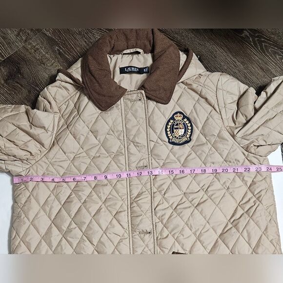 Lauren Ralph Embroidered Quilted Hooded Jacket Size:XL  NWT - Picture 10 of 11